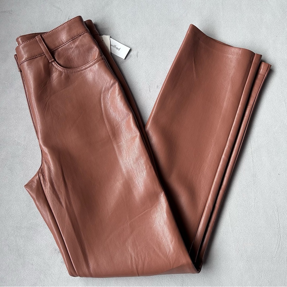 Aritzia Wilfred ~ The Melina Pant ~ Size 2 Tall ~ Brown ~ Brand New!